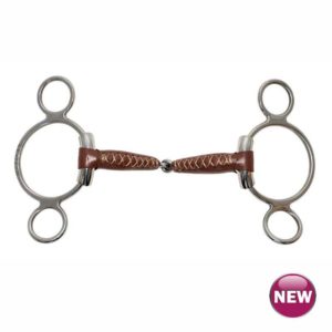 7cm Ring Bit Size 5" HKM Loose Ring Snaffle With Argentan Coating 18mm mouth